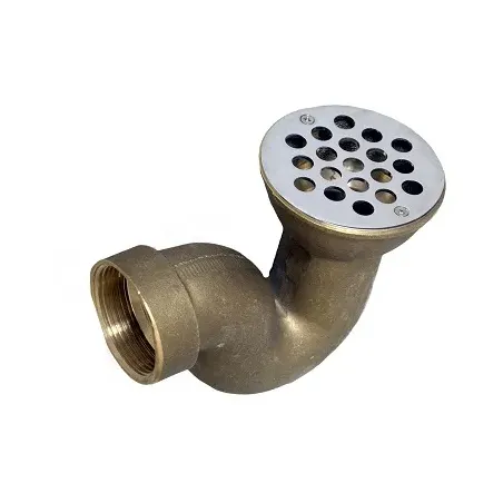 Trap Shower Plain Brass 40mm