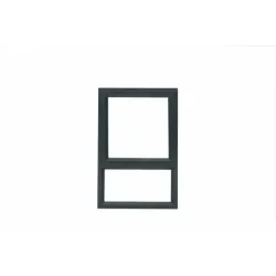 Window Frame Aluminium Pt69 Obscure 590X890mm Charcoal - Cashbuild