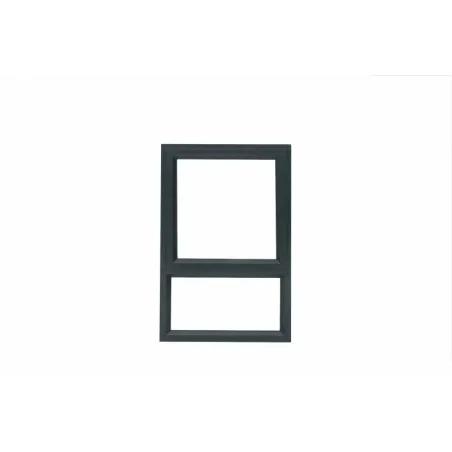 Window Frame Aluminium Pt69 Obscure 590X890mm Charcoal - Cashbuild