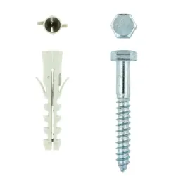 EUREKA COACH SCREW AND PLUG 12x90mm P14 Quantity:15 - Cashbuild