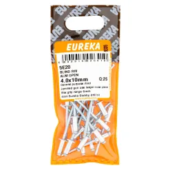 EUREKA BLIND RIVET OPEN 4X10mm ALUMINIUM Quantity:25 - Cashbuild
