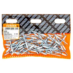 EUREKA BLIND RIVET OPEN 4.8X12mm ALUMINIUM Quantity:100 - Cashbuild