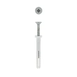 EUREKA NAIL IN WHITE RIMMED 6X45mm Quantity:15