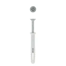 EUREKA NAIL IN WHITE RIMMED 8X60mm Quantity:10