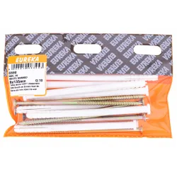 EUREKA NAIL IN WHITE RIMMED 8X135mm Quantity:10 - Cashbuild