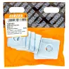 EUREKA WASHER SQUARE BODY 3.8X37X3.8mm ZINC PLATED Quantity:8 - Cashbuild