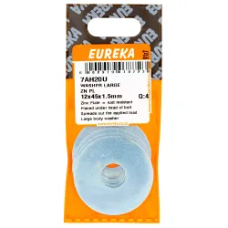 EUREKA WASHER LARGE ZINC PLATED 12X45X1.5mm Quantity:4 - Cashbuild