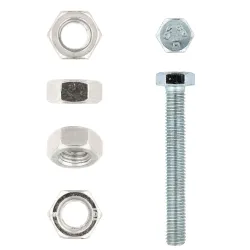 EUREKA HEX SET SCREW AND NUT 8X60mm GALVANISED Quantity:8
