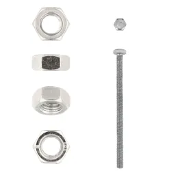 EUREKA HEX SET SCREW AND NUT 8X125mm GALVANISED Quantity:8