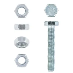 EUREKA HEX SET SCREW AND NUT 10X60mm GALVANISED Quantity:10