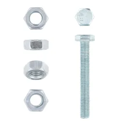 EUREKA HEX SET SCREW AND NUT 10X75mm GALVANISED Quantity:10