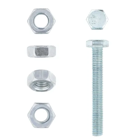 EUREKA HEX SET SCREW AND NUT 10X75mm GALVANISED Quantity:10