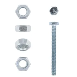 EUREKA HEX SET SCREW AND NUT 10X100mm GALVANISED Quantity:6