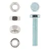 EUREKA HEX SET SCREW AND NUT 8X40mm GALVANISED Quantity:10