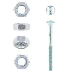 EUREKA CUP SQUARE BOLT AND NUT 10X120mm ZINC PLATED Quantity:4