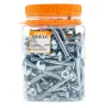 EUREKA CUP SQUARE BOLT AND NUT 10X90mm ZINC PLATED Quantity:100 - Cashbuild