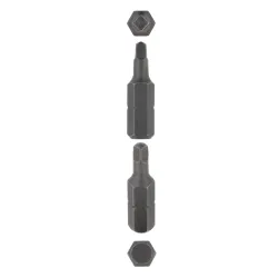 EUREKA SQUARE DRIVE BIT SIZE 2 25X4 TO 5mm Quantity:3