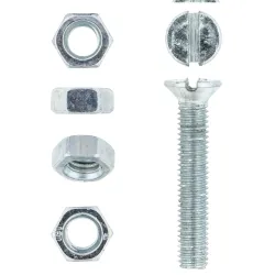 EUREKA MACHINE SCREW AND NUT COUNTERSUNK 5X30mm Quantity:12