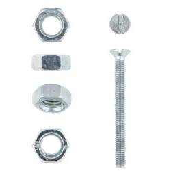 EUREKA MACHINE SCREW AND NUT COUNTERSUNK 5X50mm Quantity:12