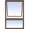 Window Frame Aluminium Eco-Pt69 Obscure 590X890mm Bronze