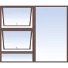 Window Frame Aluminium Eco-Ptt1815 Left hand 1.8Mx1.5M Bronze