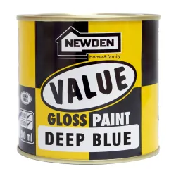 Newden Value gloss Enamel Deep Blue 500ml - Cashbuild
