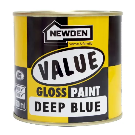 Newden Value gloss Enamel Deep Blue 500ml - Cashbuild