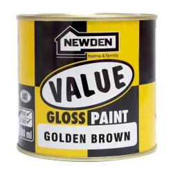 Newden Value gloss Enamel Golden Brown 500ml - Cashbuild