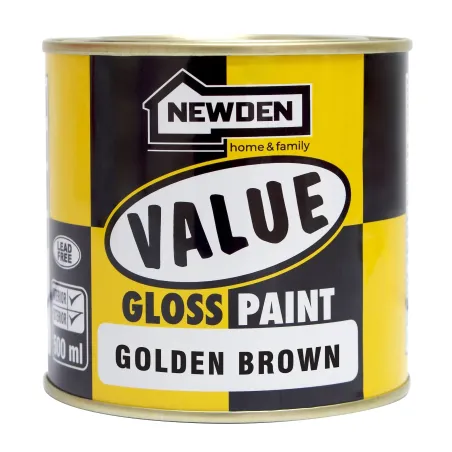 Newden Value gloss Enamel Golden Brown 500ml - Cashbuild