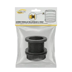 Warthog Bulkhead Fitting 20mm Female 2 Way - Cashbuild