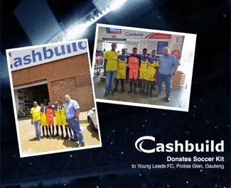 Young Leeds FC with New Soccer Kit in Protea Glen