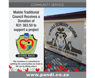 Malele Traditional Council receives donation to support a project