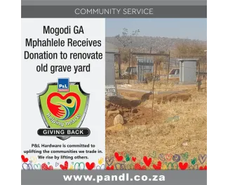 Mogodi Village receives donation for old graveyard renovation