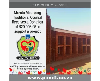 Marota Madibong Traditional Council receives donation to support a project