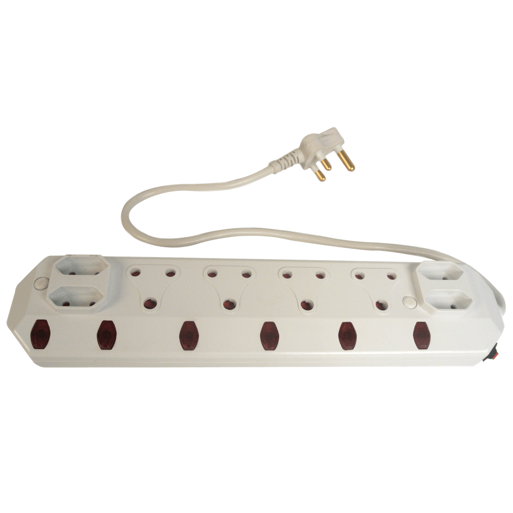 Multi Plug SABS Illum Switch 8way4x16a4x5a