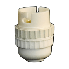 Lamp Holder Nylon 10mm White