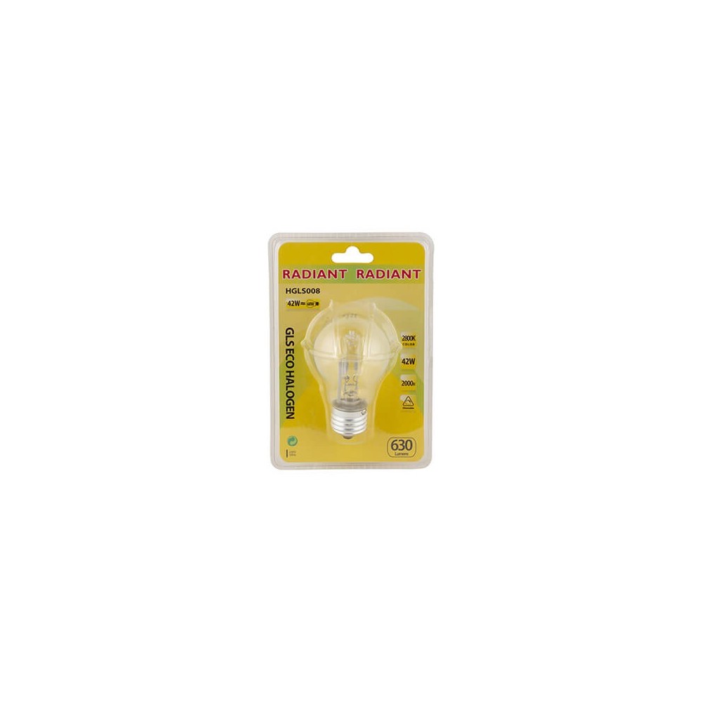 Halogen Gls Eco E27 42w Clear Blister