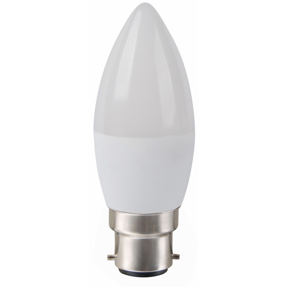 Led Candle B22 6w 5000k Frosted