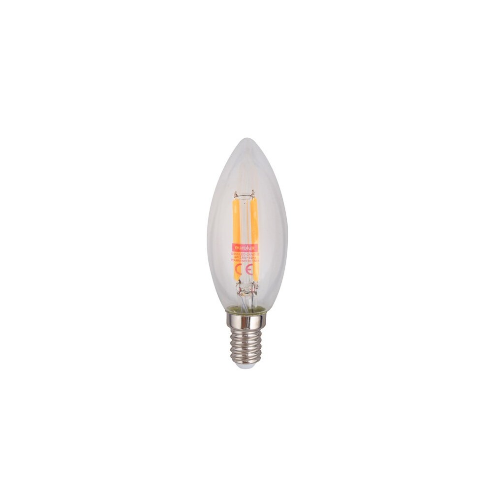 Led Candle Filament E14 4w Warm White