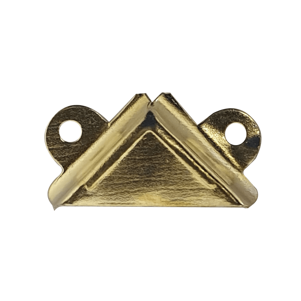 4mm Mirror Corner Brass Plated With Screws Quantity:4