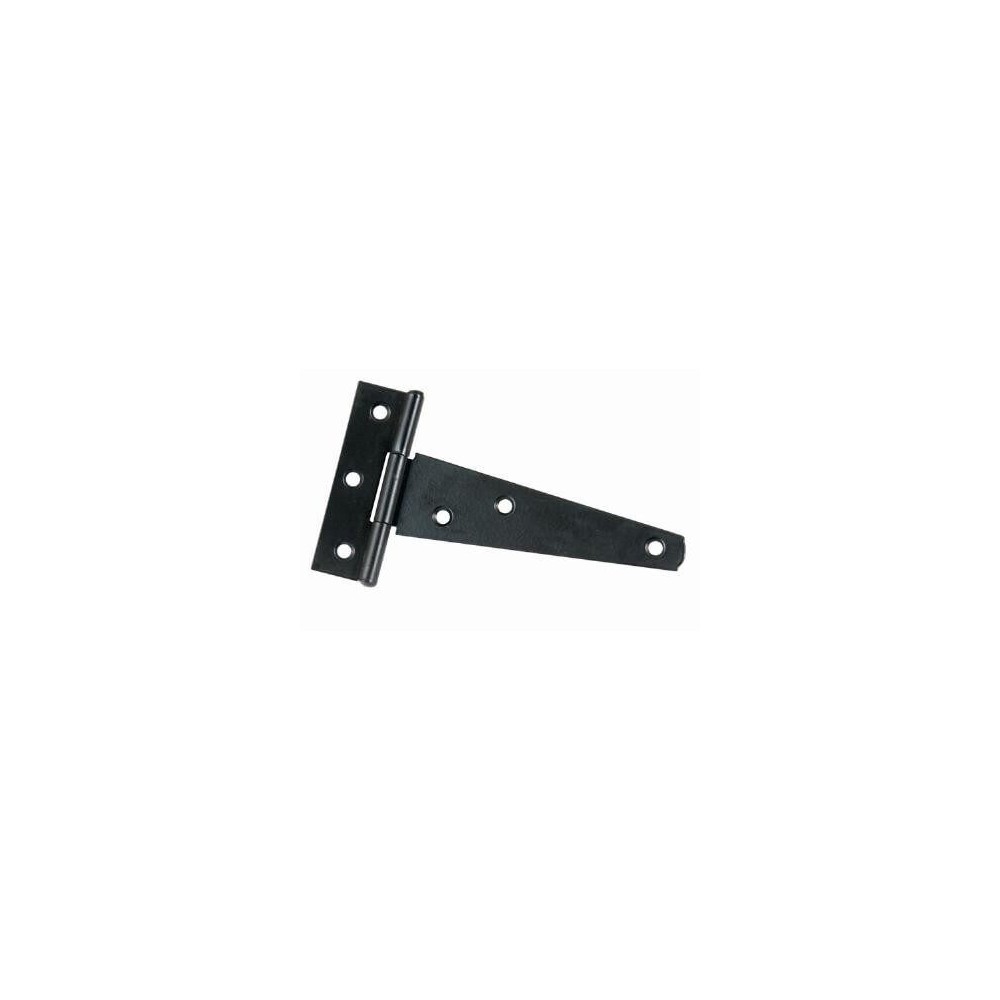 102mm Steel Tee Hinge Black Japan Plated with Screws, TROJAN Cashbuild