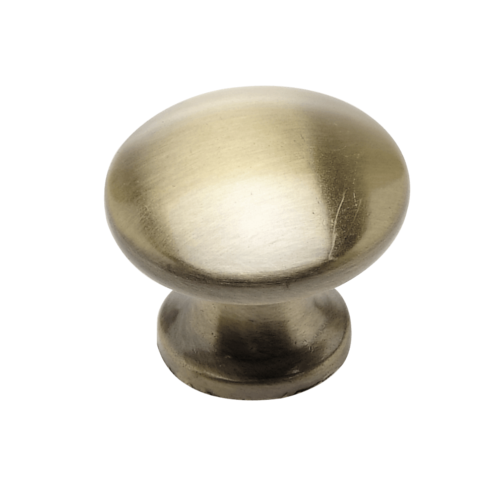 Antique Brass Mushroom Knob 30mm, Cashbuild