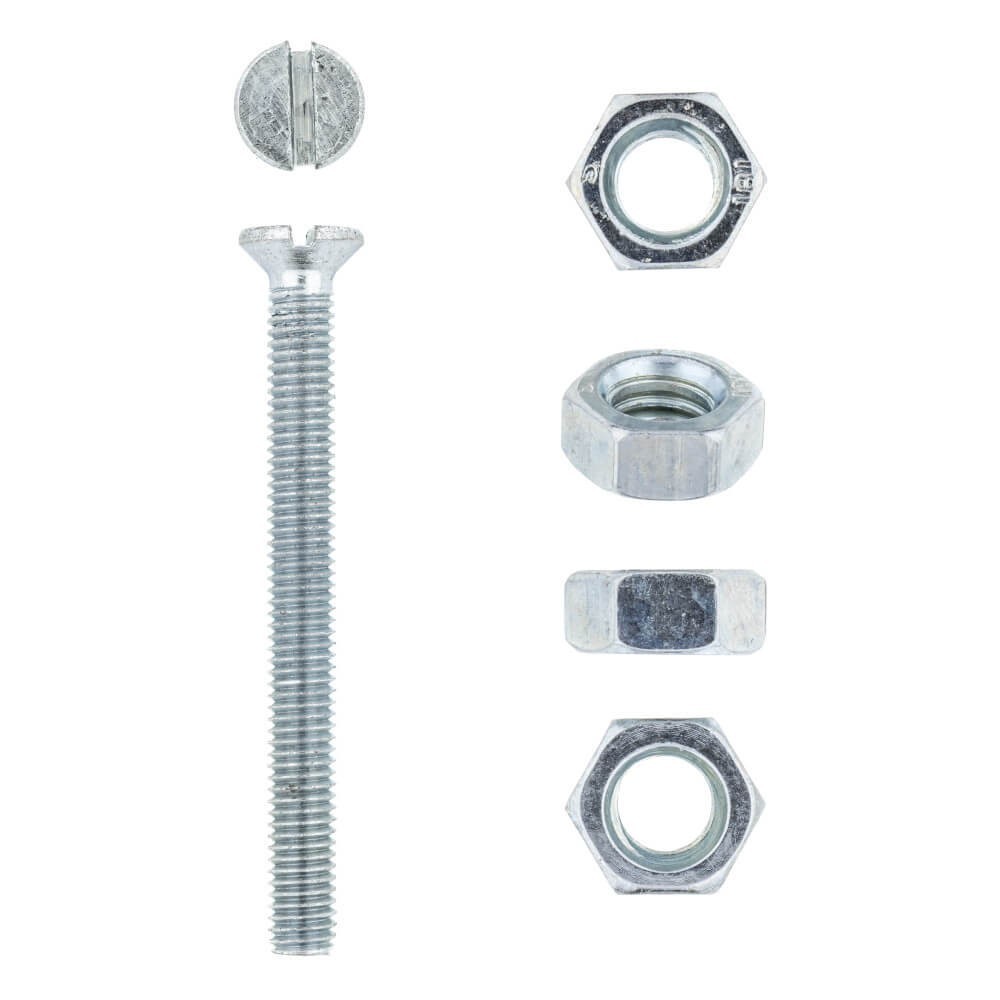 Eureka Machine Screw & Nut 5x50mm Quantity10