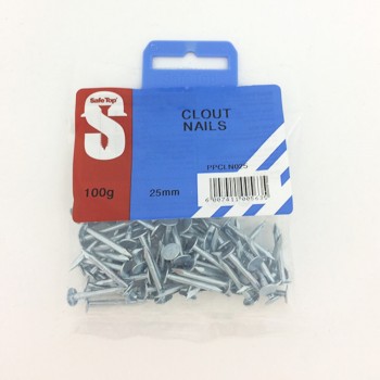 Pre Pack Clout Nails 25mm Quantity:100g