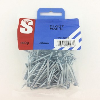 Pre Pack Clout Nails 50mm Quantity:200g