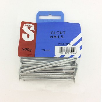 Pre Pack Clout Nails 75mm Quantity:200g