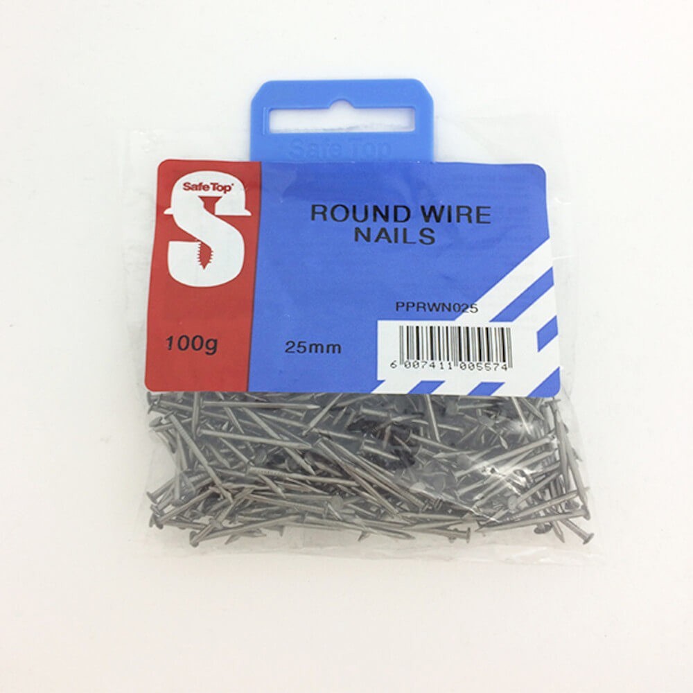 Pre Pack Round Wire Nail 25mm Quantity:100g