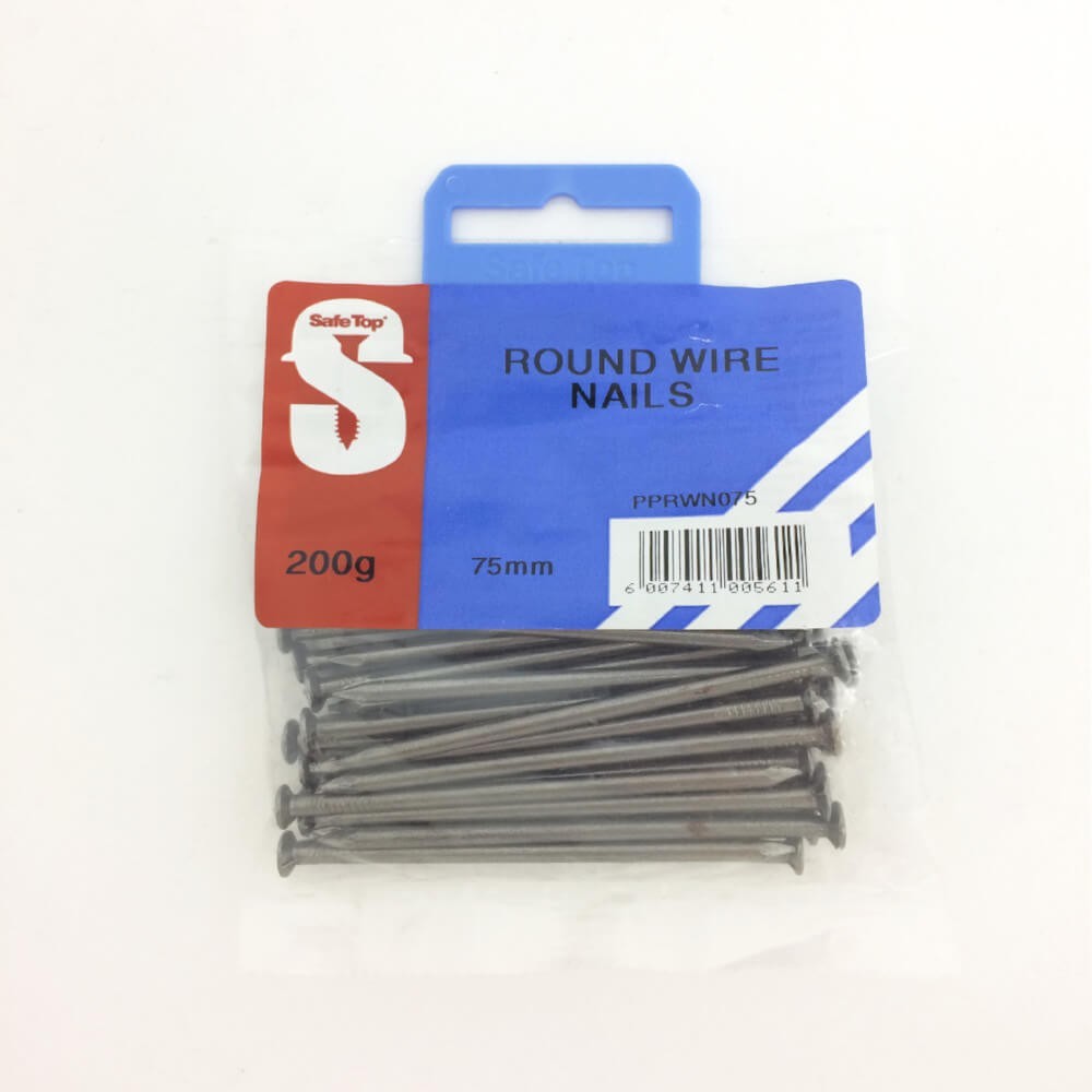 Pre Pack Round Wire Nail 75mm Quantity:200g
