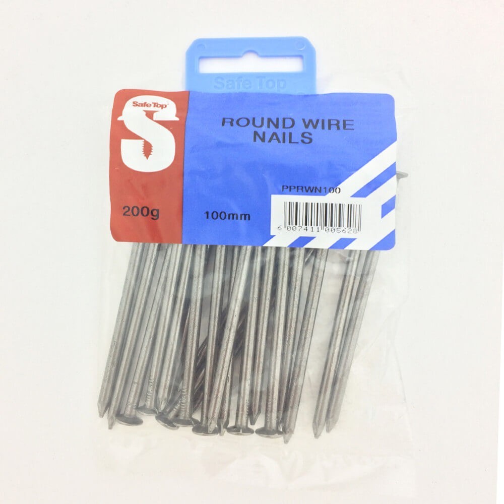 Pre Pack Round Wire Nail 100mm Quantity:200g