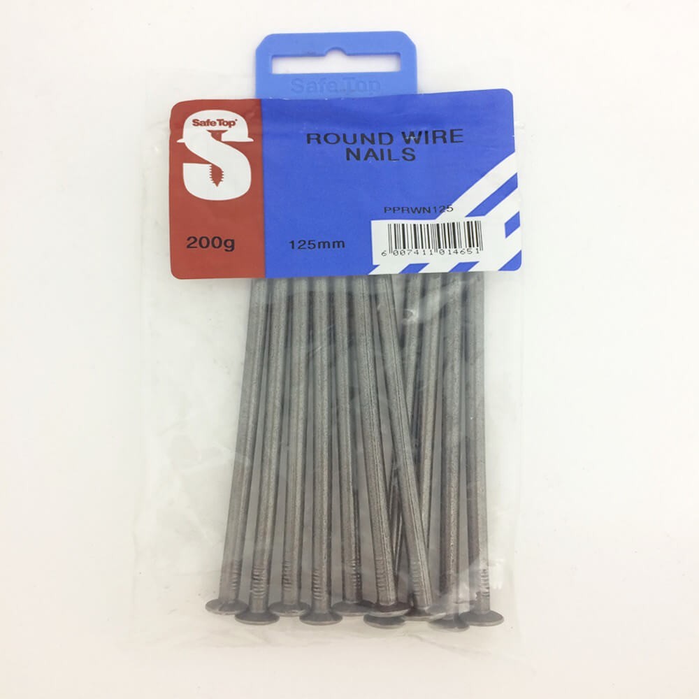 Pre Pack Round Wire Nail 125mm Quantity:200g